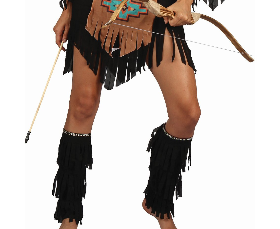 Role play-set for adult Indian Girl (headband, dress, belt, leg guards), size S